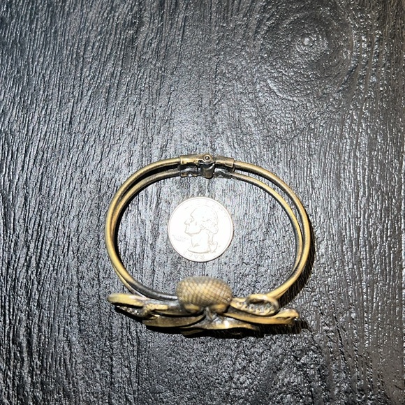 Brass Plated Octopus Style Metal Bracelet - Picture 5 of 6